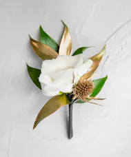 Metallic Gold Boutonniere