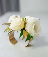 Metallic Gold Cuff Corsage
