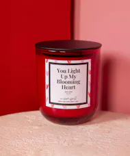 You Light Up My Blooming Heart  - Valentine's Day Candle