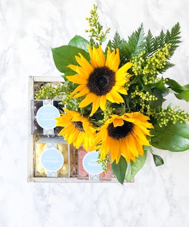 Sunflowers + Sweets Gift Box
