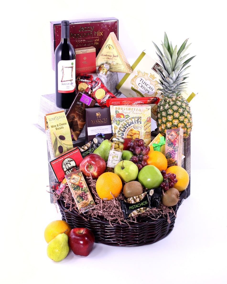 Wine Basket Delivery Orlando (FL) In Bloom Florist