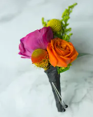 Bright + Bold Boutonniere