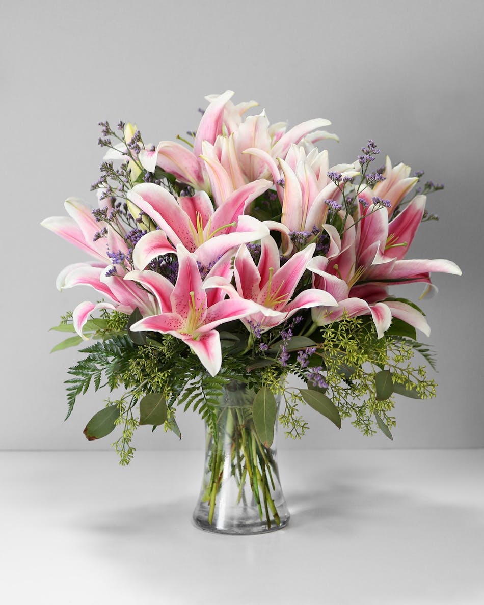 Enchanting Stargazer Lilly Arrangement Orlando (FL) Same-day Delivery