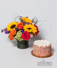Blooms & Bakes Pave w/ Celebration Cake