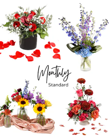 Save 20% and enjoy the convenience of pre-scheduled flower deliveries with a floral subscription and free delivery!