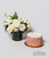 Flourish & Frosting Pave w/ Celebration Cake