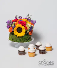 Blooms & Bakes Floral Cake w/ Cupcakes