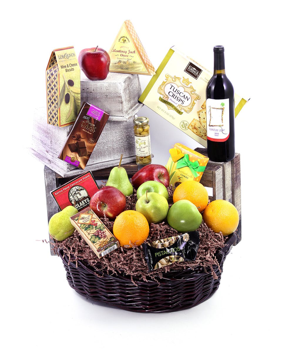 Wine Basket Delivery Orlando (FL) In Bloom Florist