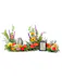 A colorful arrangement that will create a beautiful setting for an urn containing the remains of a loved one. 