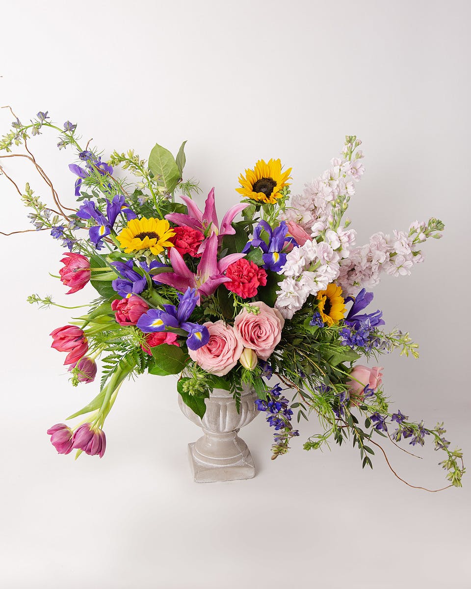 Spring Flower Arrangement In Bloom Florist Orlando, FL Heathrow, FL