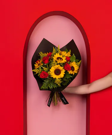 Surprise that special someone with a beautiful mixed floral wrap!