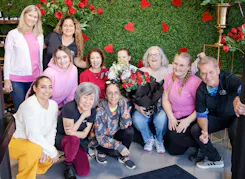 Members of the In Bloom team enjoying time together at work